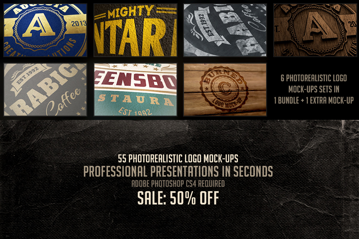 55 Photorealistic Logo Mock-ups, a Product Mockup by Cruzine (Photo 5 of 5)