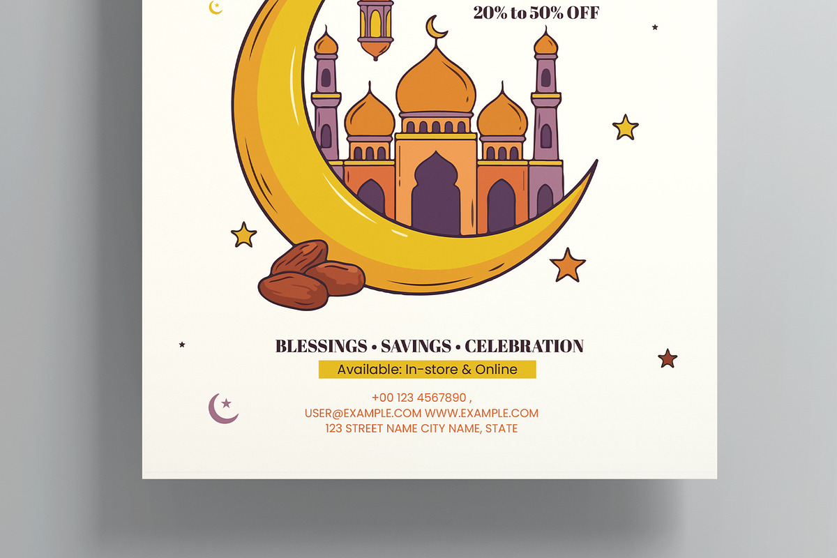 Ramadan Mubarak Marketing Flyer, a Flyer Template by MightyDesign (Photo 3 of 8)