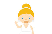 Wedding characters in cartoon style, a Person Illustration by asantosg (Thumbnail 8 of 25)
