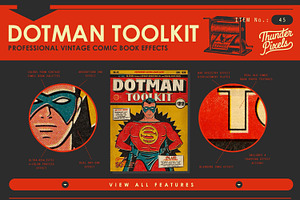 DotMan ToolKit Vintage Comic Effects