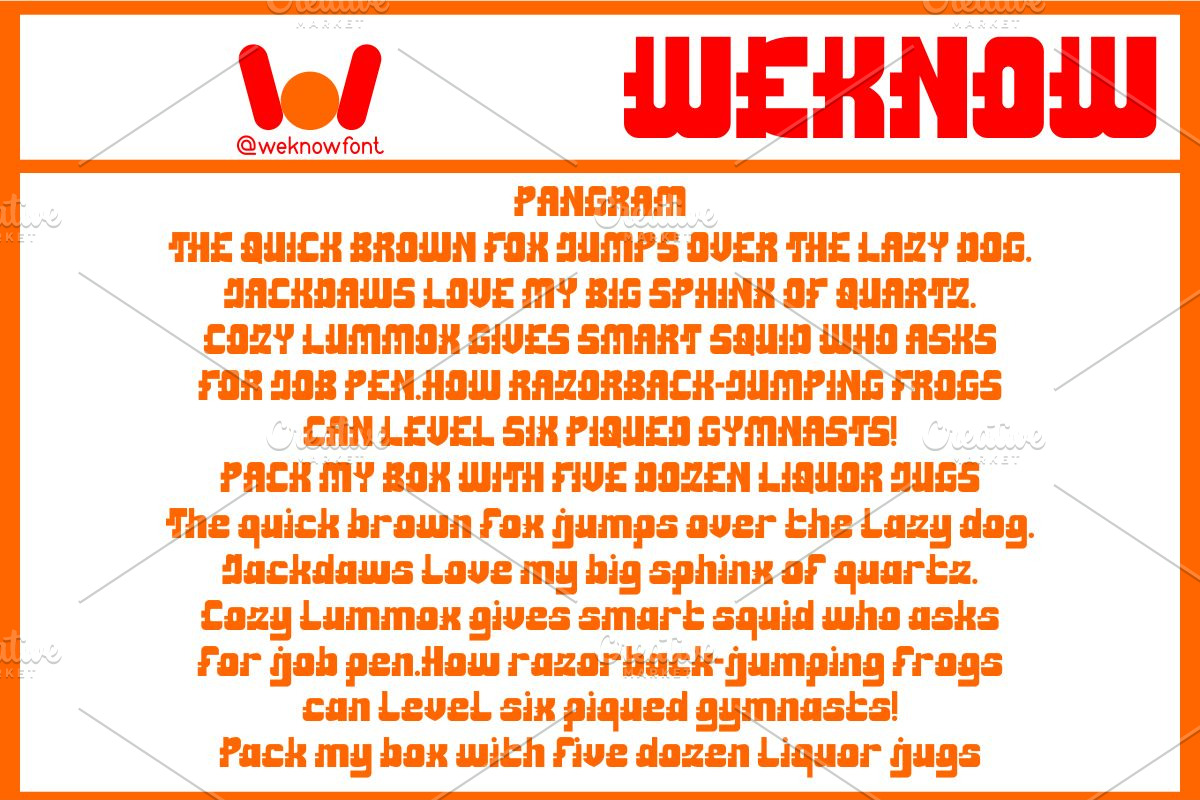 Action Reaction font, a Font by weknow (Photo 6 of 8)