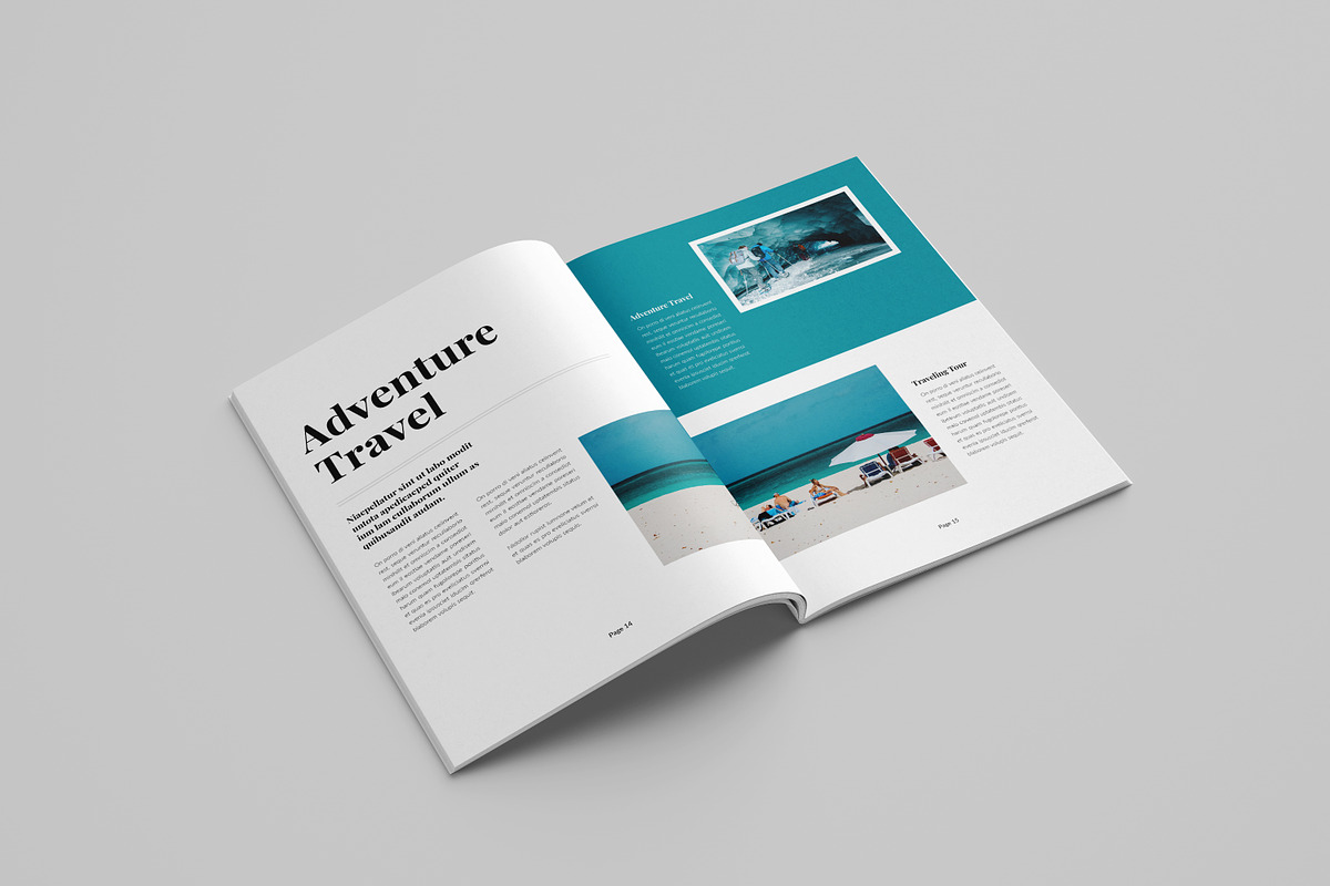 Travel Magazine Template, a Magazine Template by Spark_Creative (Photo 8 of 14)