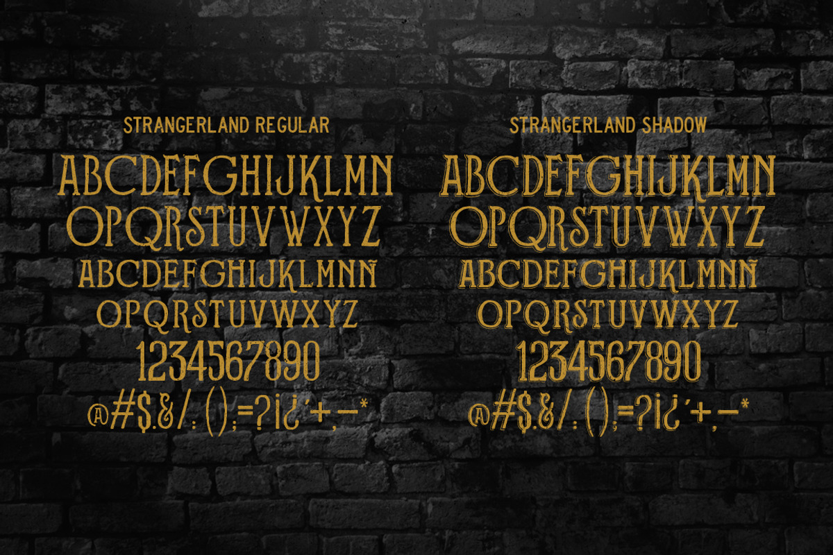 Strangerland + Extras, a Serif Font by Opus Nigrum (Photo 8 of 13)