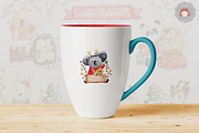 Watercolor Christmas Santa Animals, an Animal Illustration by Apixsala (Thumbnail 18 of 18)