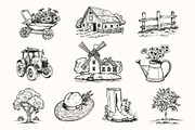Farm life illustration set, an Object Graphic by NatalieArtShop (Thumbnail 2 of 10)