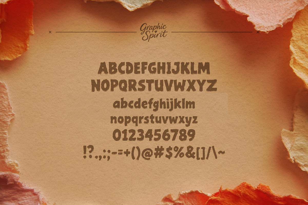 Ugly Cardboard Ragged Font, a Font by Graphic Spirit