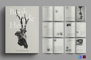 Book Title Layout Design Template