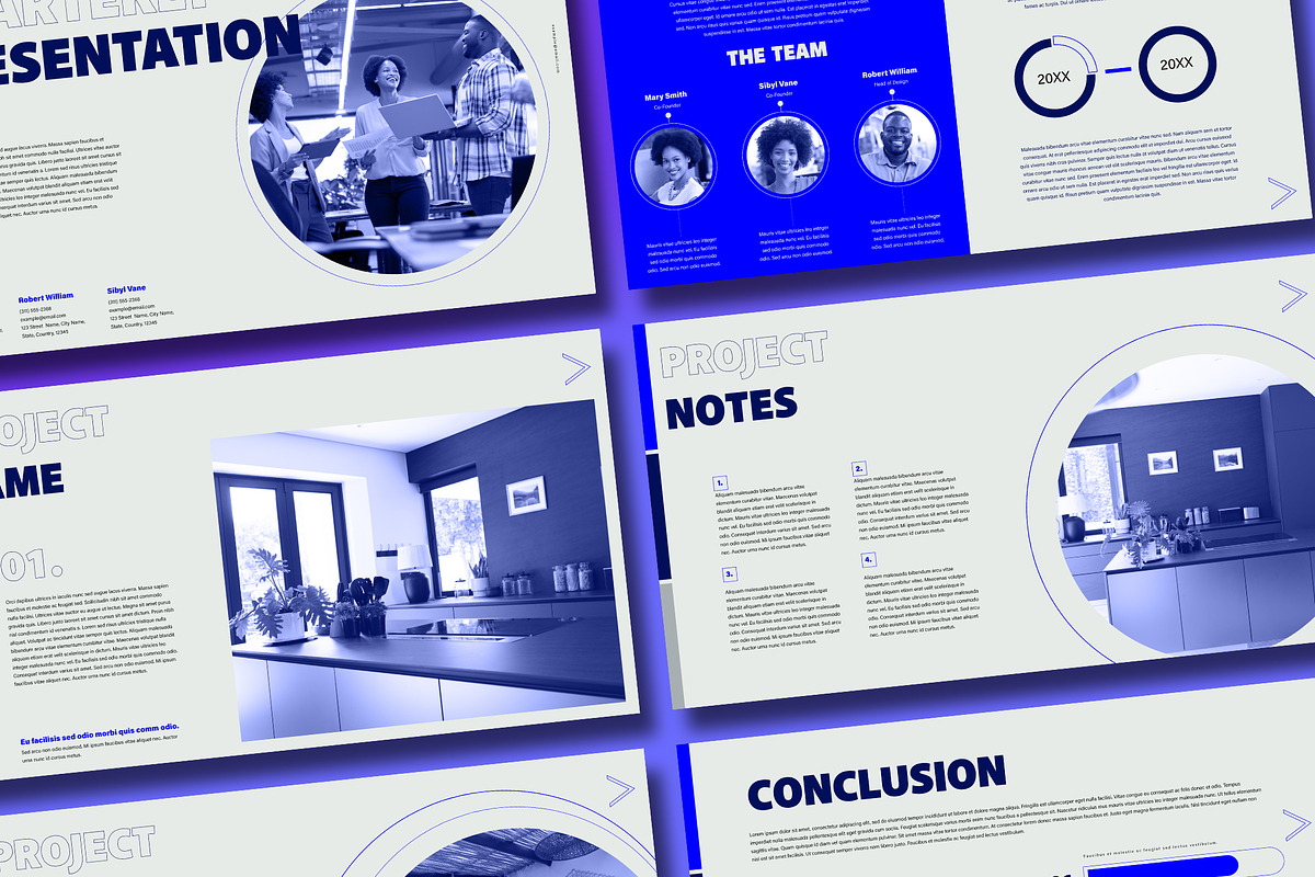 Blue Interactive Presentation