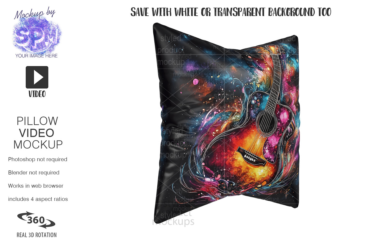 Animated Pillow Video Mockup, a Household Mockup by StyledProductMockups (Photo 6 of 15)