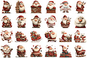 Whimsical Christmas Santa Clipart, an Illustration by Sublimation Artist (Thumbnail 2 of 6)