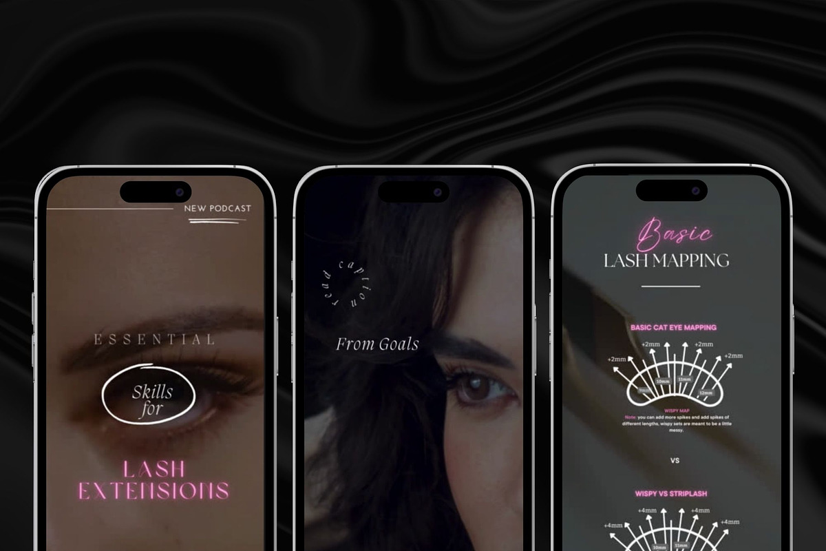 Lashes Instagram Video Reels, a Social Media Template by design4social (Photo 3 of 9)