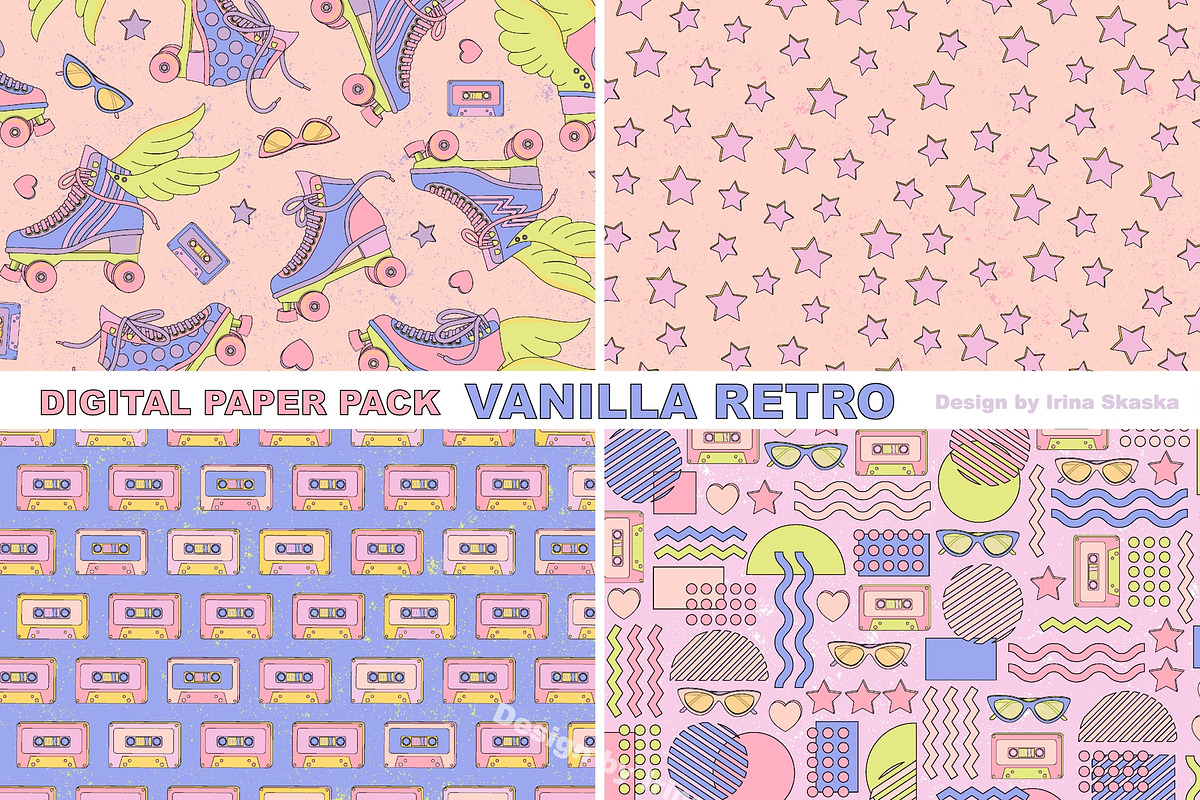 VANILLA RETRO, a Pattern Graphic by Irina Skaska (Photo 2 of 7)