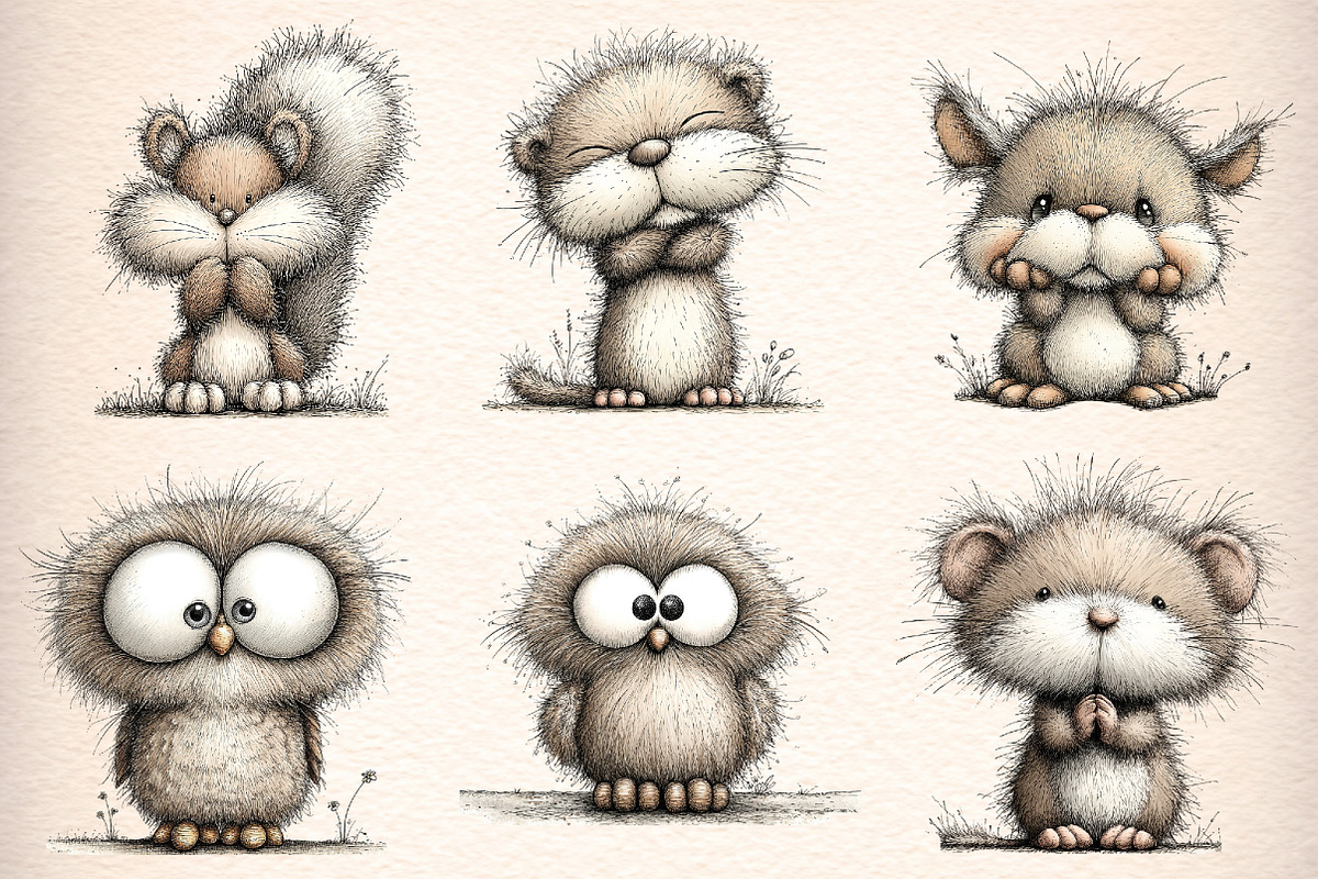 Cute Woodland Animals Clipart, an Illustration by Digital Artistic99 (Photo 4 of 11)