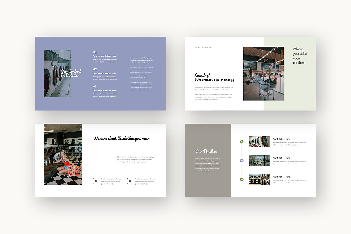 Edra : Laundry Business Powerpoint, a Presentation Template by Punkl Camp (Photo 3 of 16)