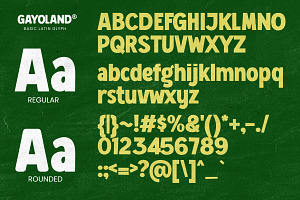 Gayo Land - Sans Serif Display Bold