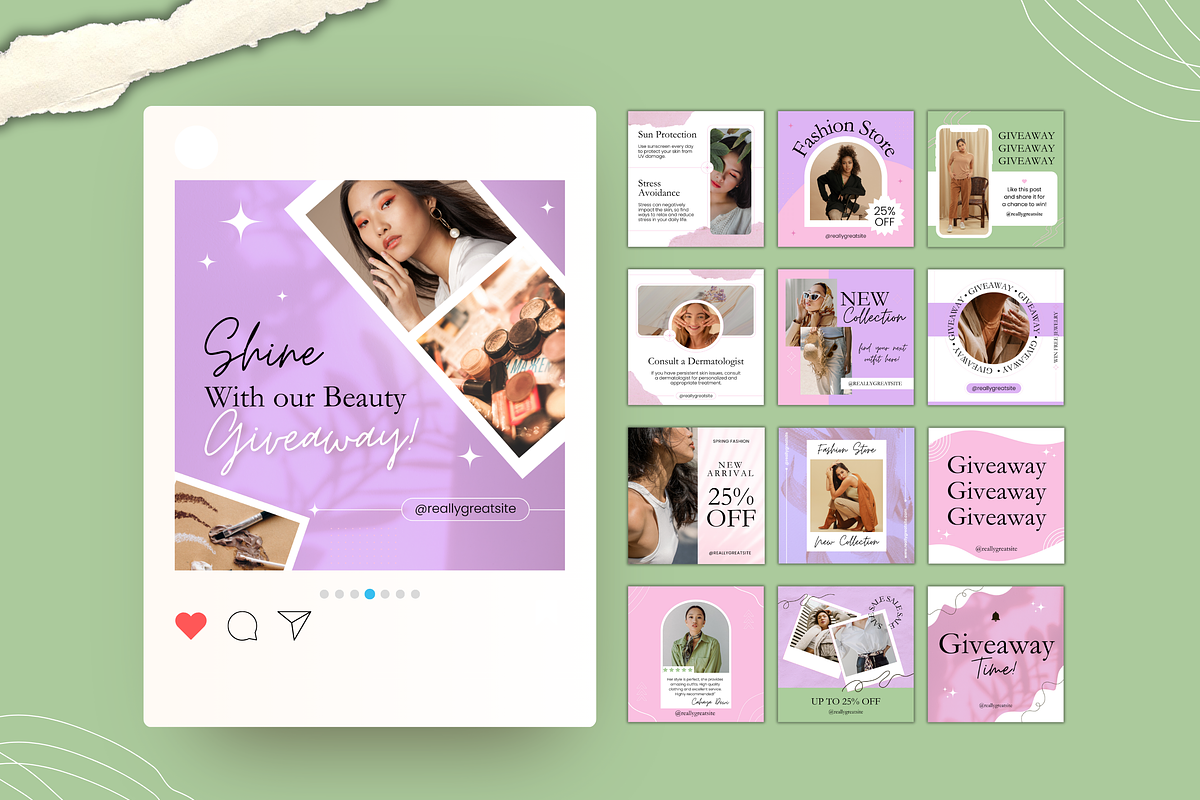 340 Social Media Post Template Canva, a Templates & Theme by TemplateCastleStore (Photo 7 of 10)