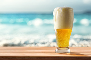 Cold Beer Glass by Tropical Beach, a Food & Drink Photo by Davizro's Market