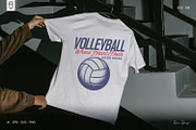 Vintage Volleyball Lover T-Shirt, a Sport Illustration by shaondesigns (Thumbnail 4 of 6)