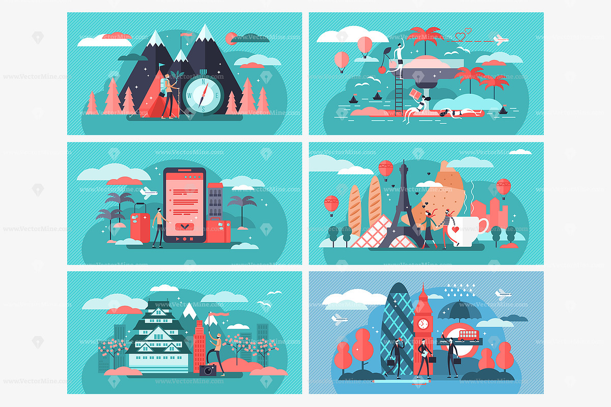 24 Holidays And Travel V1 Concepts, a Person Illustration by VectorMine (Photo 3 of 9)