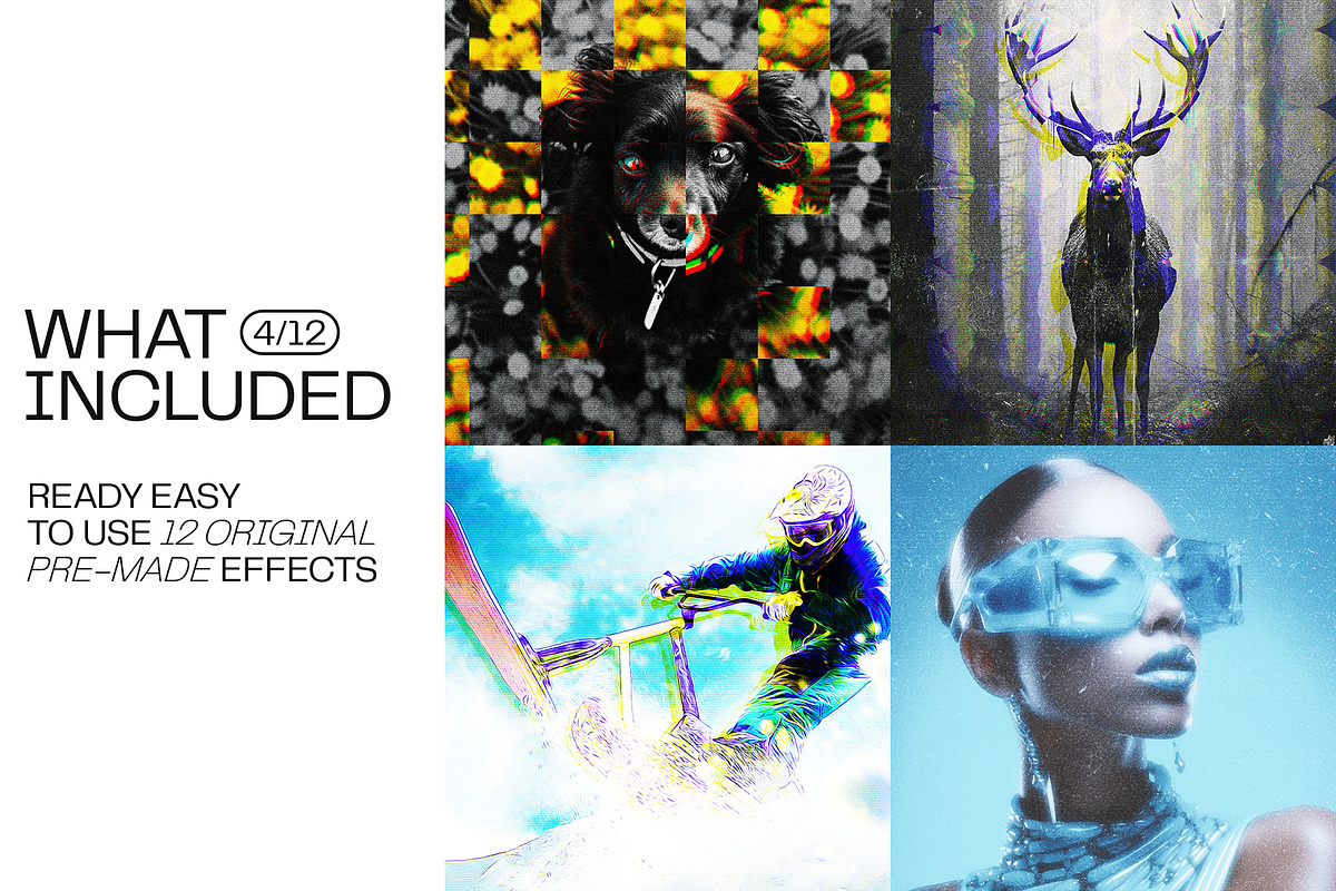 12 Photo Effect Templates, a Layer Style Add-On by iDoodle Studio (Photo 3 of 6)