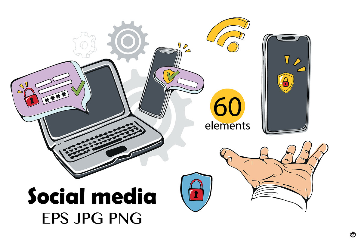 Social media, an Object Illustration by Olillia (Photo 6 of 8)