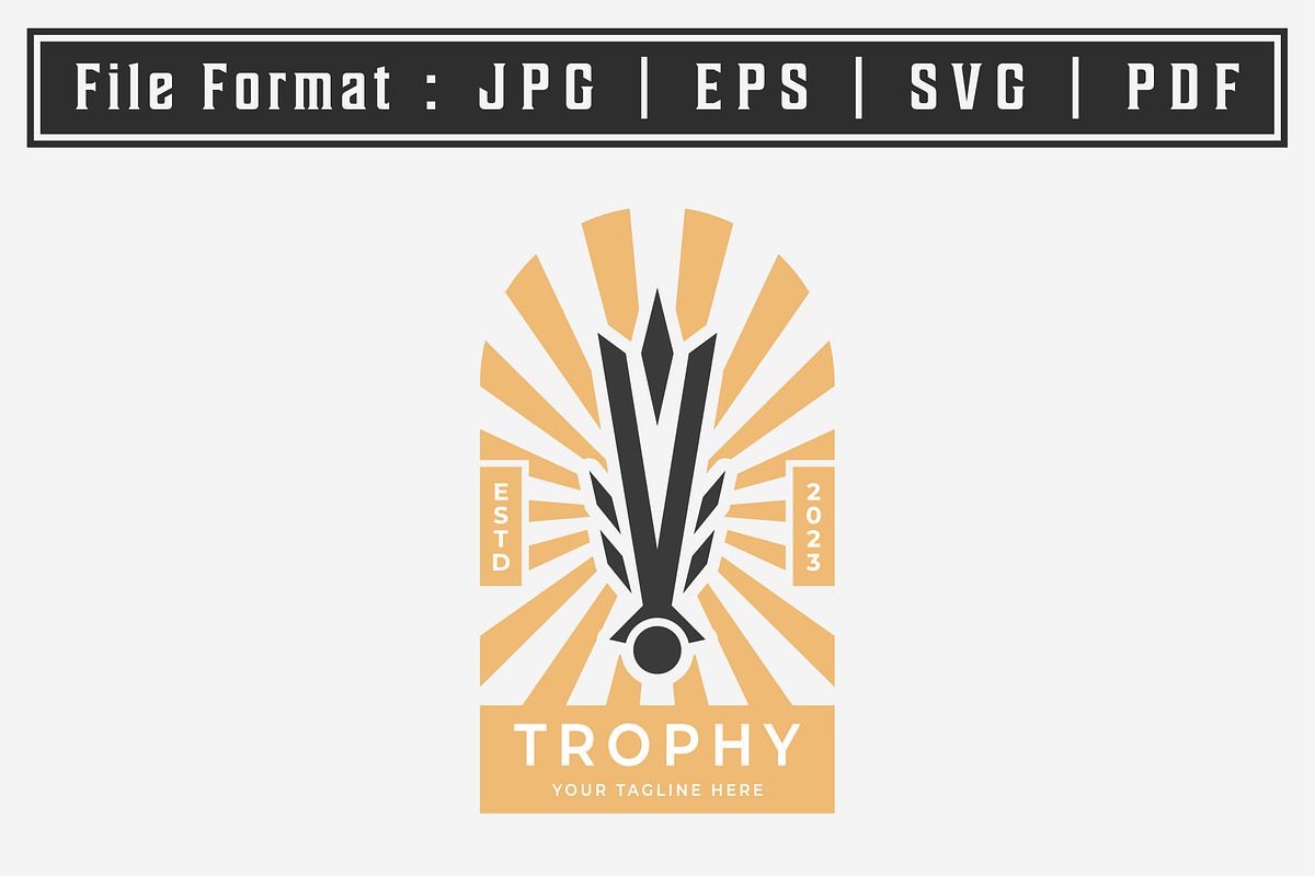 emblem badge luxury trophy logo icon, a Branding & Logo Template by Pyruos ID