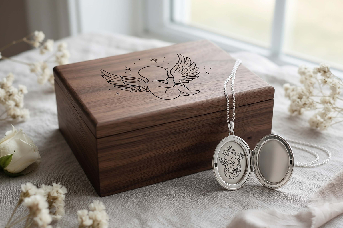 Angel Baby & Miscarriage Memorial, a Person Illustration by Pretty Meerkat (Photo 5 of 5)