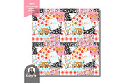 Back To School Patchwork Pattern, a Pattern Graphic by KisbyArt (Thumbnail 2 of 4)