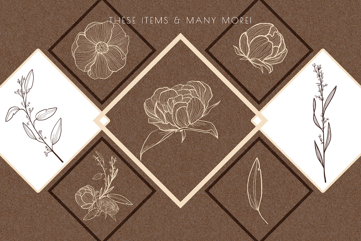 Floral botanical hand-drawn graphics, a Graphic by Personal Epiphany (Photo 4 of 5)