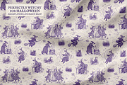 Witchy Toile de Jouy Pattern, a Pattern Graphic by Dina Mae (Thumbnail 3 of 11)