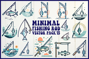 Minimal Fishing Rod, an Object Graphic by yasushie