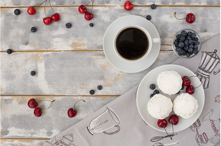 Morning coffee, marshmallows, juicy, a Food & Drink Photo by Diary of impressions