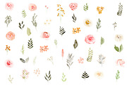 Boho Watercolor Florals & Patterns, an Illustration by PrettyGrandmillennial (Thumbnail 2 of 6)