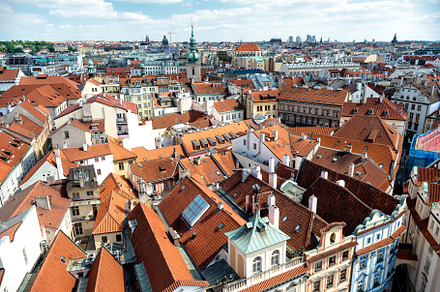 Red roofs of Prague, an Architecture Photo by kirill.makes.pics