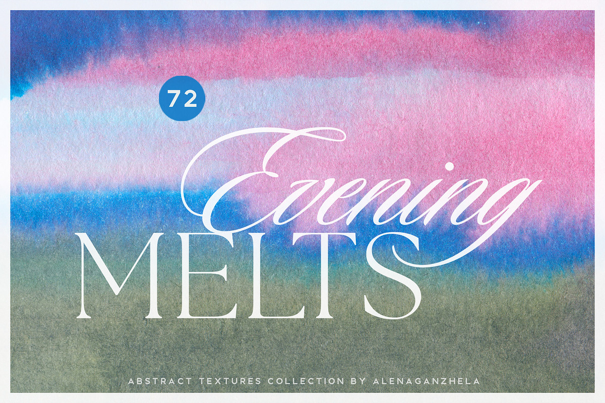 Evening MELTS - ink color textures, a Texture Graphic by alenaganzhela (Photo 1 of 11)