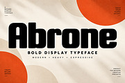 Abrone — Bold letters, a Script Font by Wow Magic (Thumbnail 1 of 5)