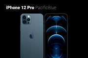 Mockups of the iPhone 12 Pro, an iPhone Mockup by AM Design (Thumbnail 2 of 8)