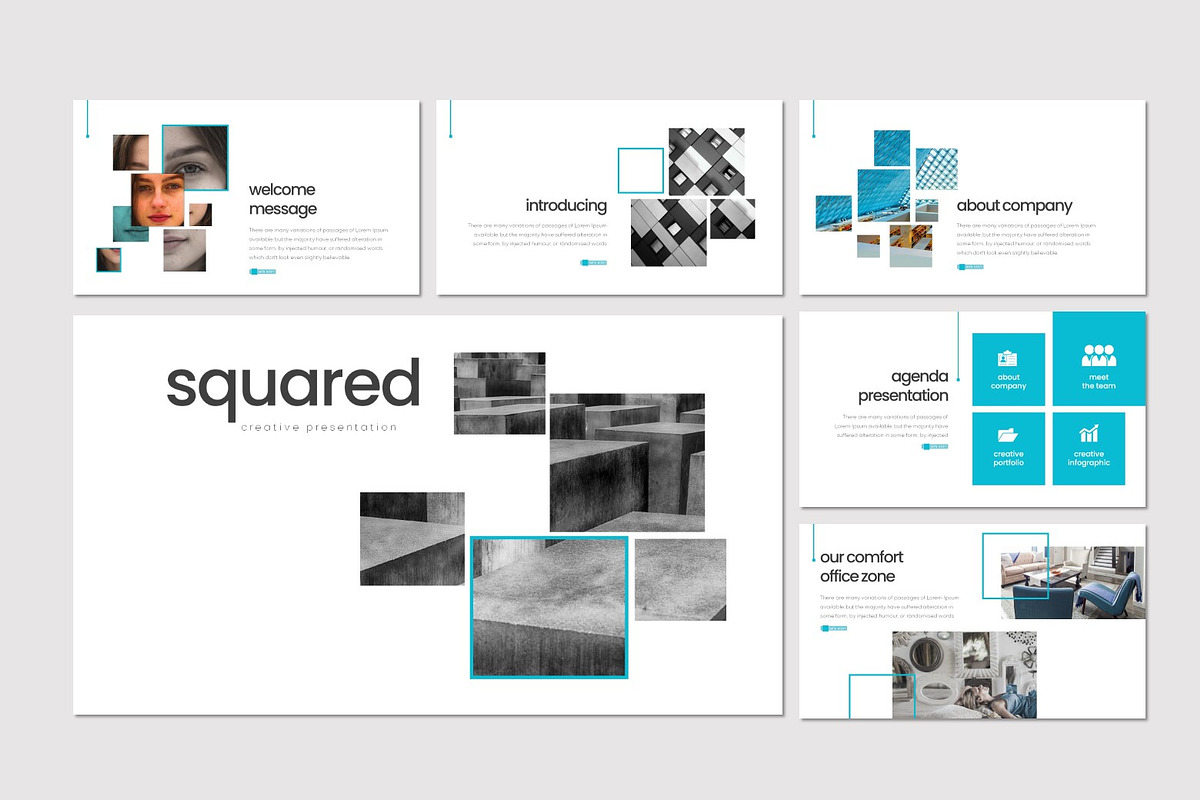 Squared - Google Slides Template, a Presentation Template by inspirasign