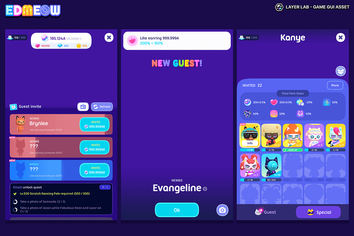 GUI - Neon2, an UI Kit Template by LAYERLAB (Photo 16 of 34)