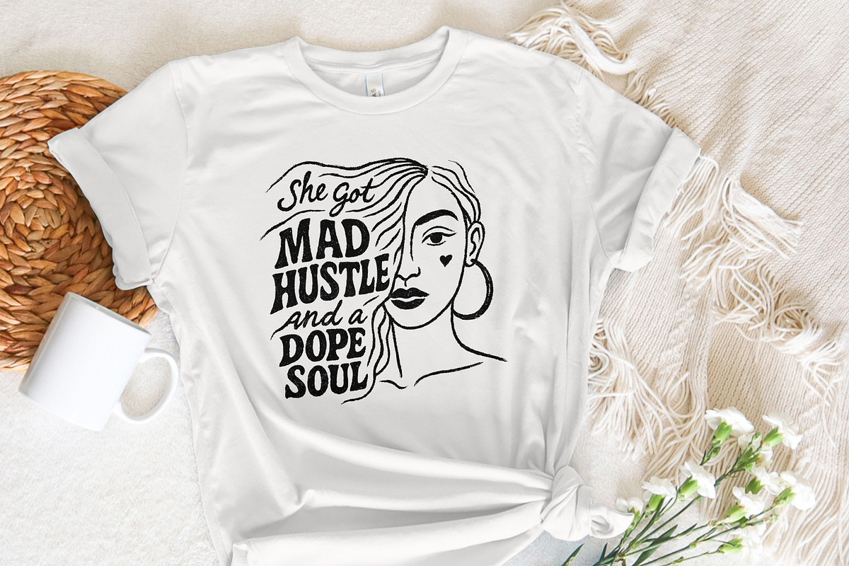 Mad Hustle and Dope Soul png, Woman, an Illustration by SharpMarketplace (Photo 7 of 9)