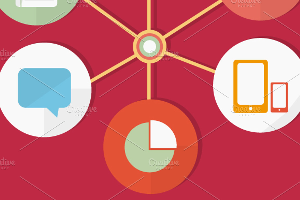 Infographic Web Flat Icons, an Icon by SUBCUTANEO STORE (Photo 3 of 3)