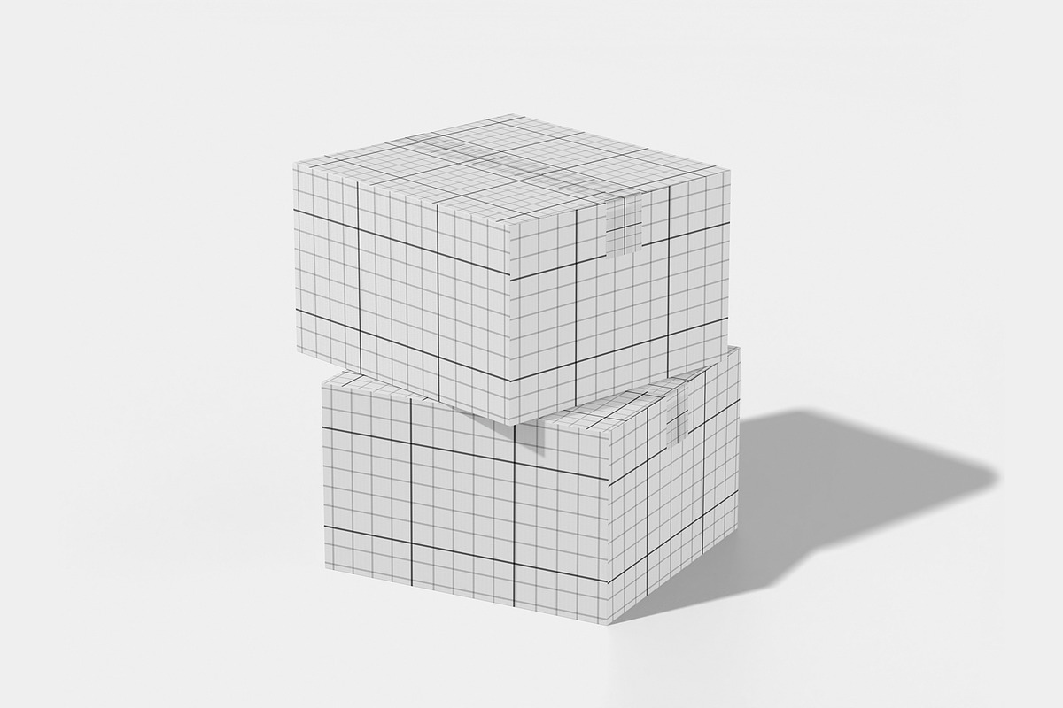 Cardboard Box Mockup, a Packaging Mockup by Unerispace (Photo 2 of 3)