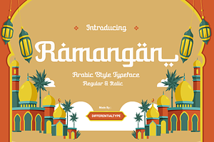 Ramangan - Arabic Style, a Sans Serif Font by Differentialtype