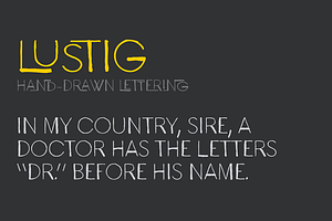 Lustig Font