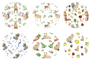 Watercolor forest animals, an Animal Illustration by Watercolor arts (Thumbnail 4 of 6)