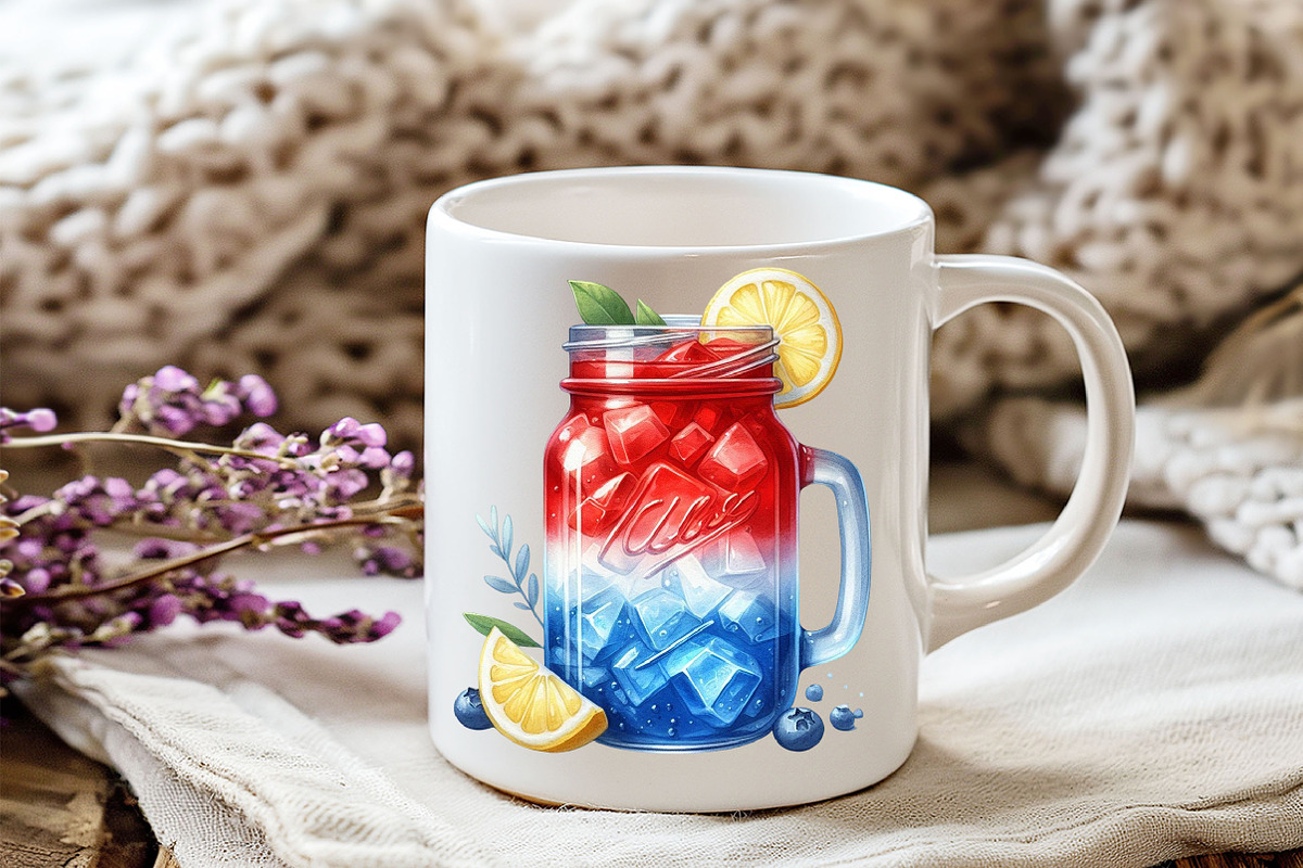 4th of July Foods Party Clipart, an Illustration by Watercolor design (Photo 5 of 5)