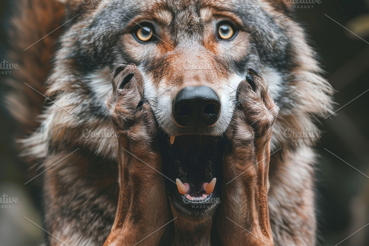 236 surprised animals, an Animal Photo by Handmadefont (Photo 160 of 241)