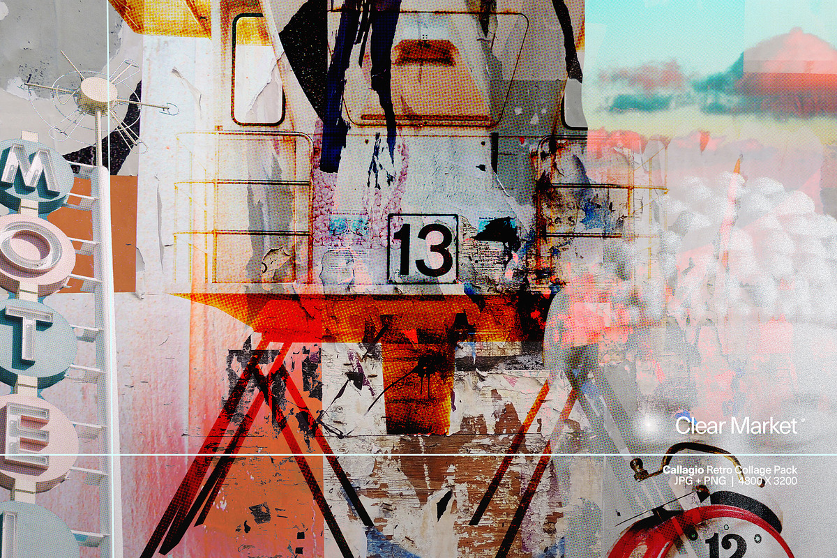 Collagio - Retro Collage Pack, a Texture Graphic by Overland® (Photo 15 of 16)