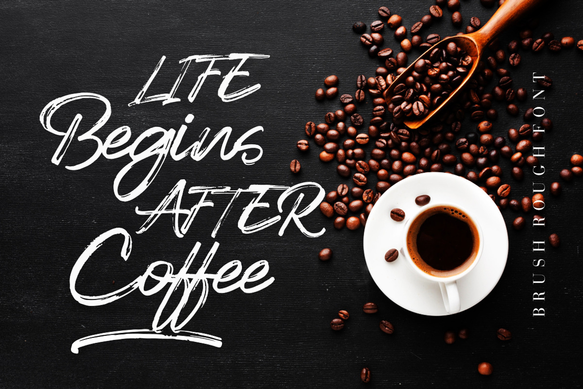 Crunchy Clean Brush Font, a Handwritten Font by Burhan Afif