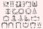 300 Baroque Wedding elements, a Decorative Illustration by Nocturnal Wolf (Thumbnail 9 of 14)
